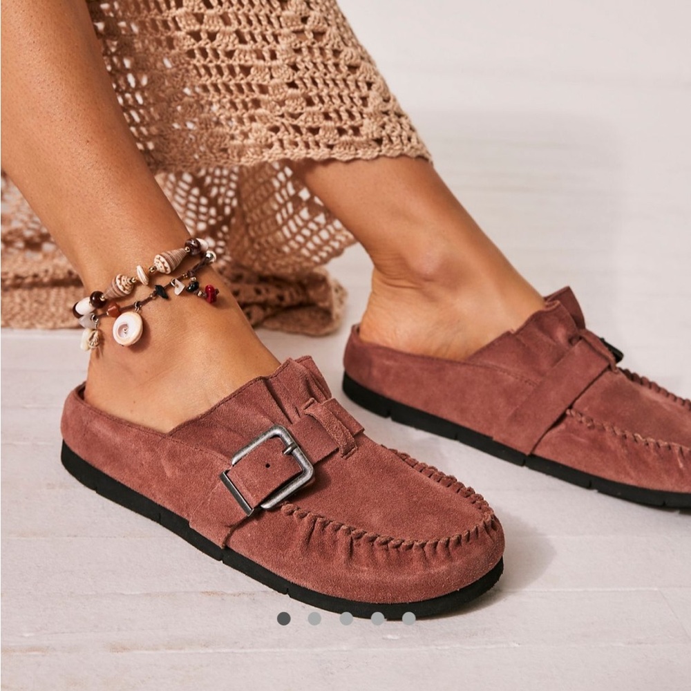 Free People After Riding Mule- sunset sand suede